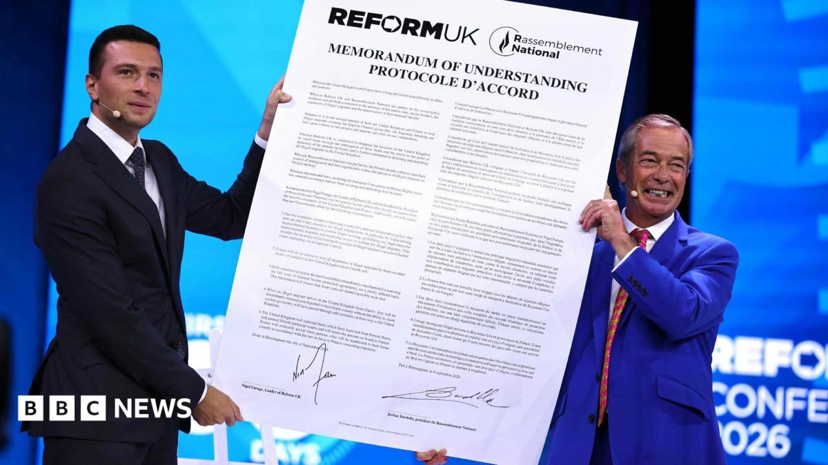 Farage unveils small boats deal with French National Rally party