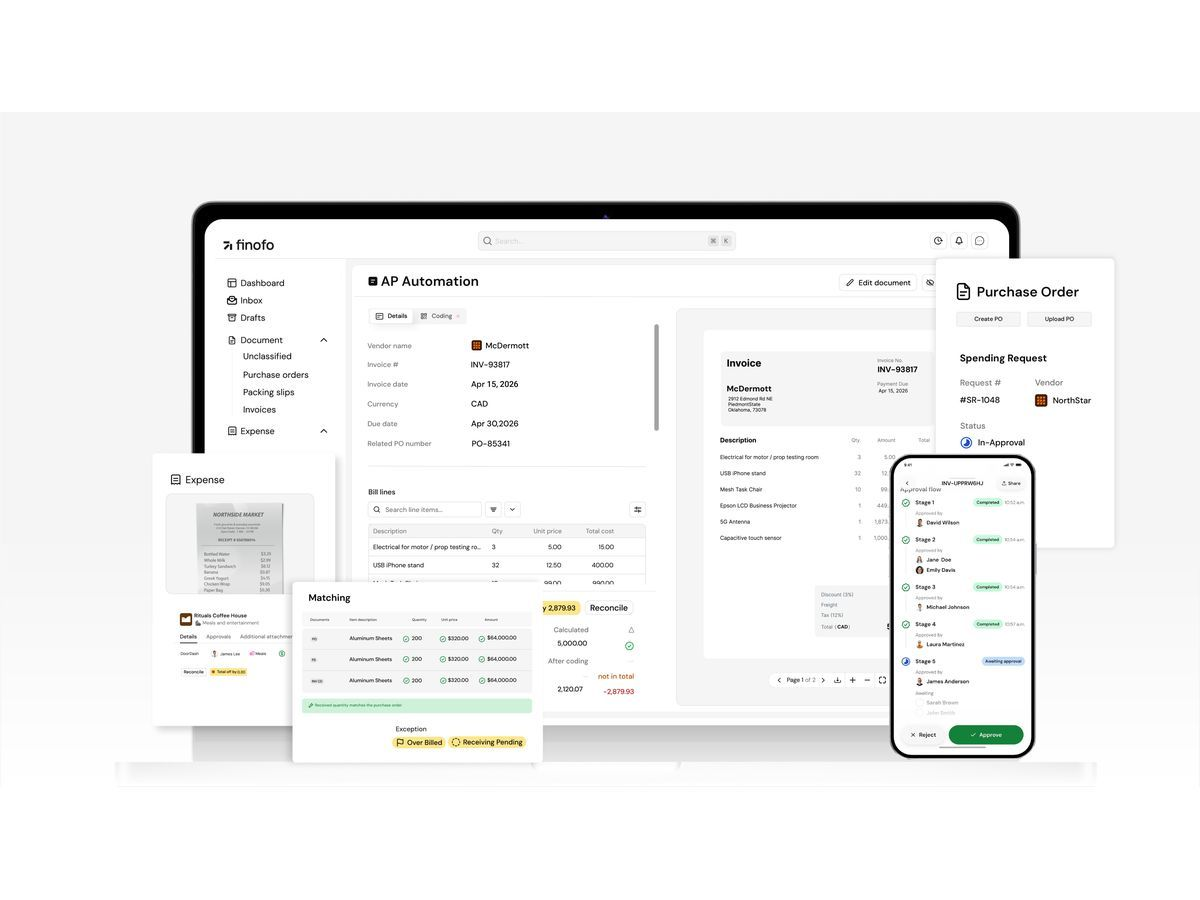 Finofo Brings AP, Expense and Purchasing Automation Onto One AI-Native Platform, With No Corporate Card Change Required
