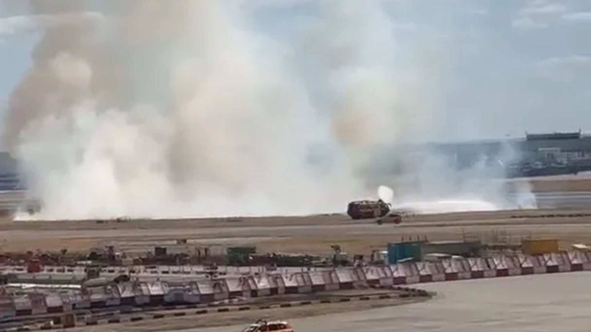 Fire shuts down runway at Heathrow Airport as ‘tinderbox’ grass ignites & firefighters race extinguish blaze