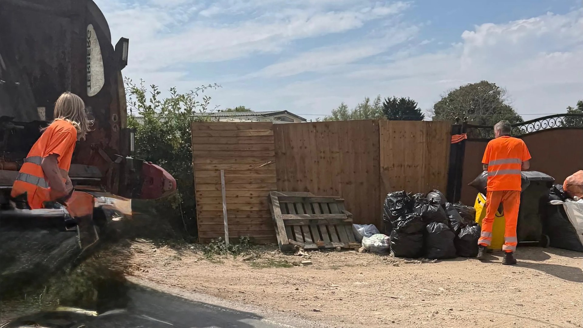 Fury as council collects RUBBISH from travellers ‘living illegally in plain sight’ after land grab on ‘wildlife haven’