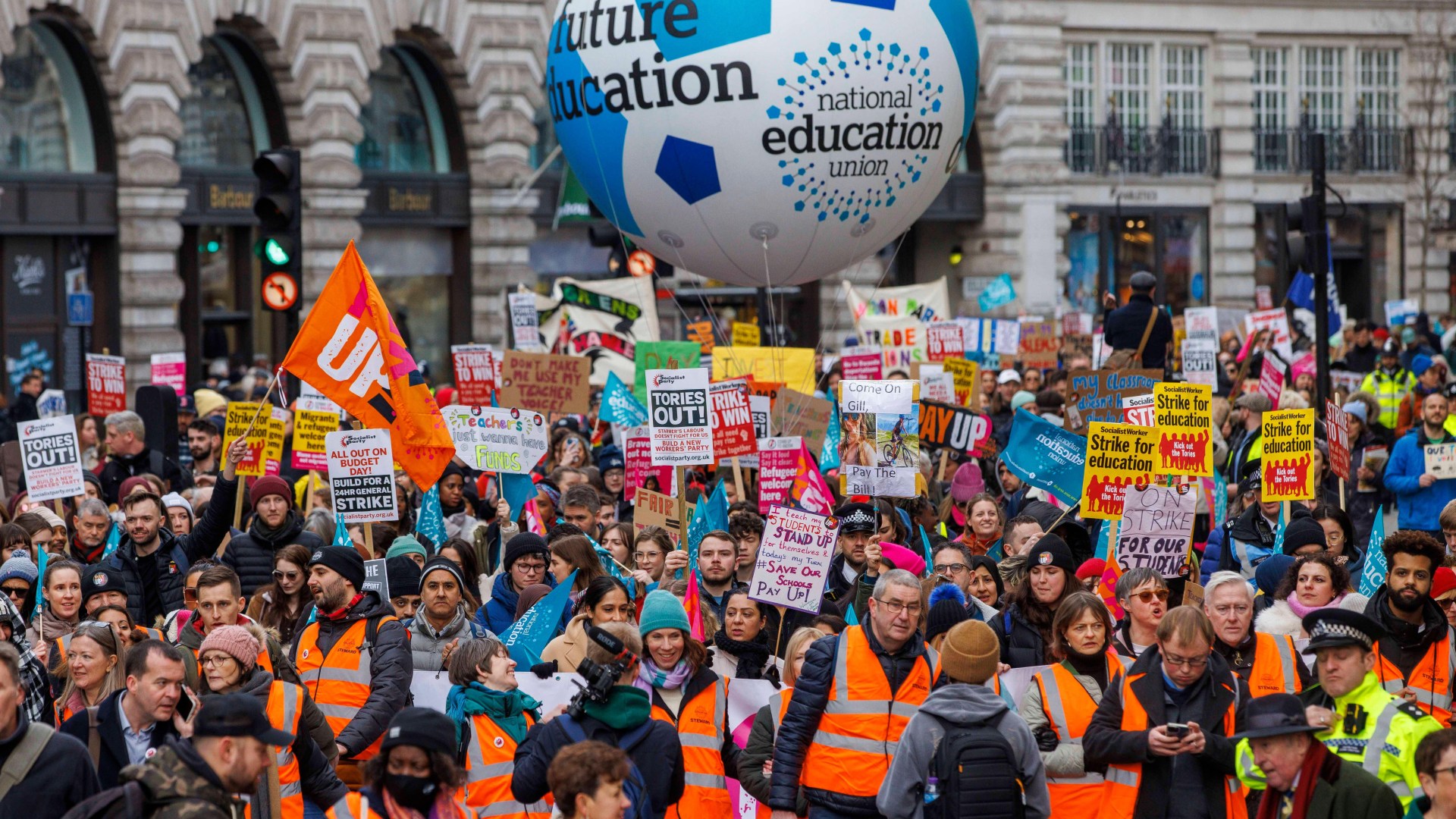 Fury as unions draw up ‘wish list for wrecking Britain’ with demands to tear up anti-strike laws