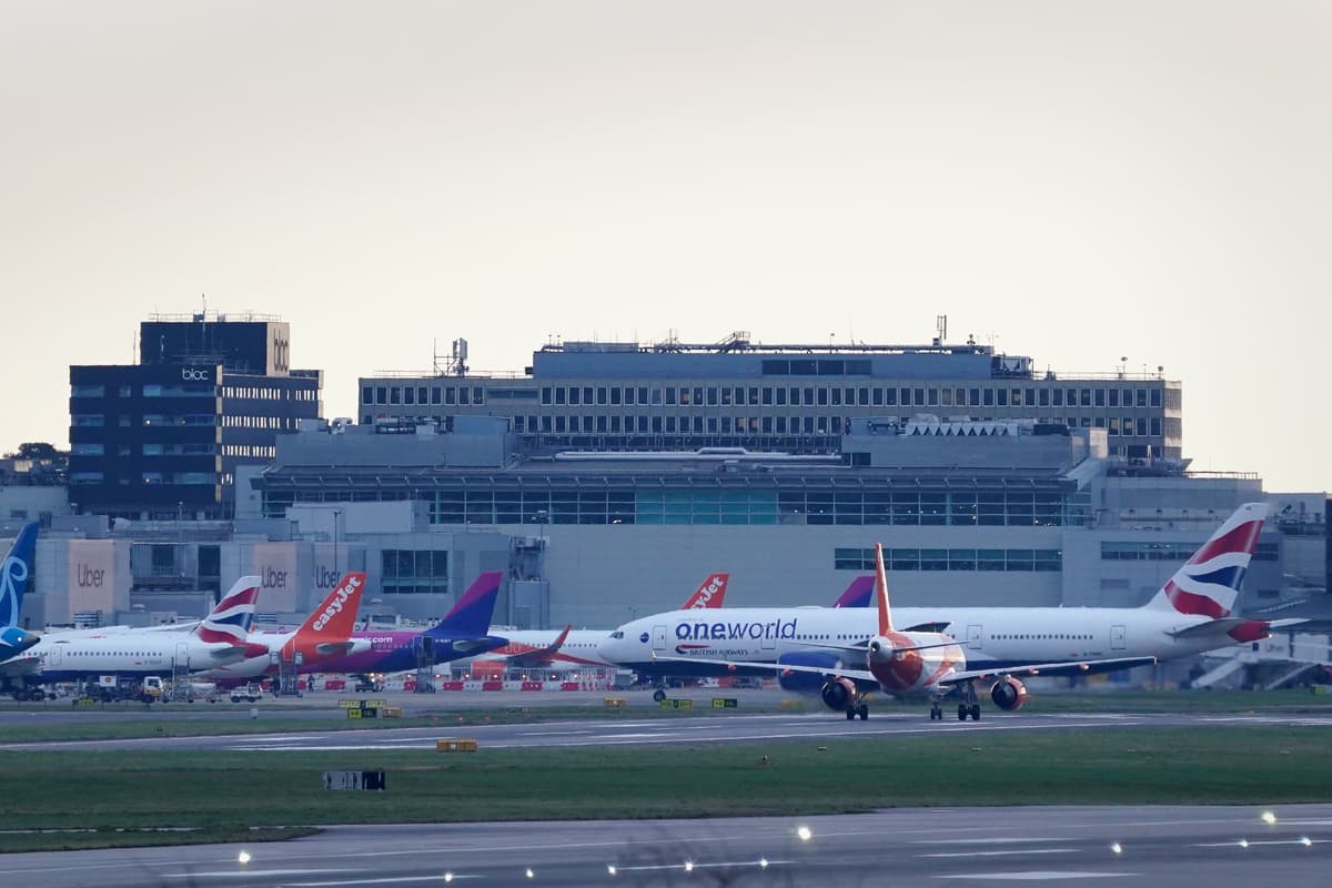 Gatwick Airport runway closed and flights grounded sparking travel chaos for passengers