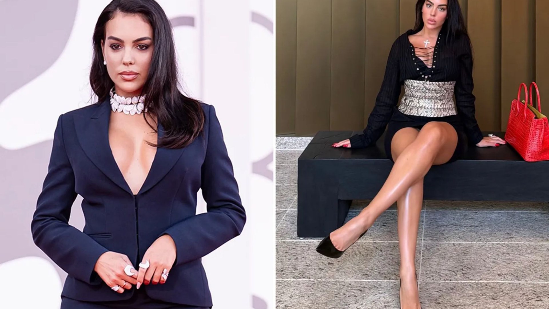 Georgina Rodriguez goes braless in daring outfit on red carpet at Venice Film Festival