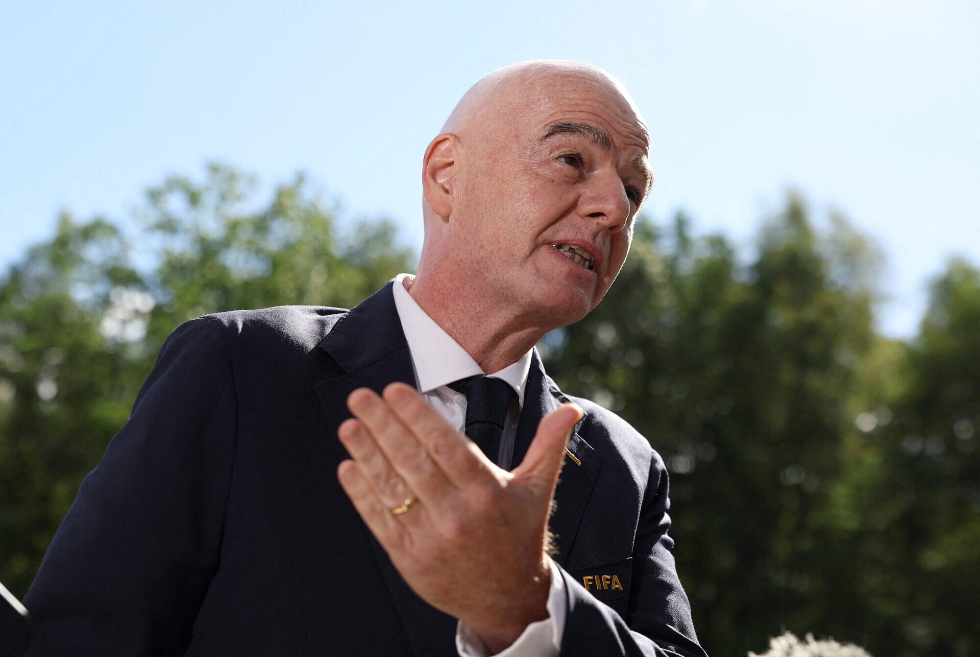Gianni Infantino refuses to answer questions about his future as Fifa president