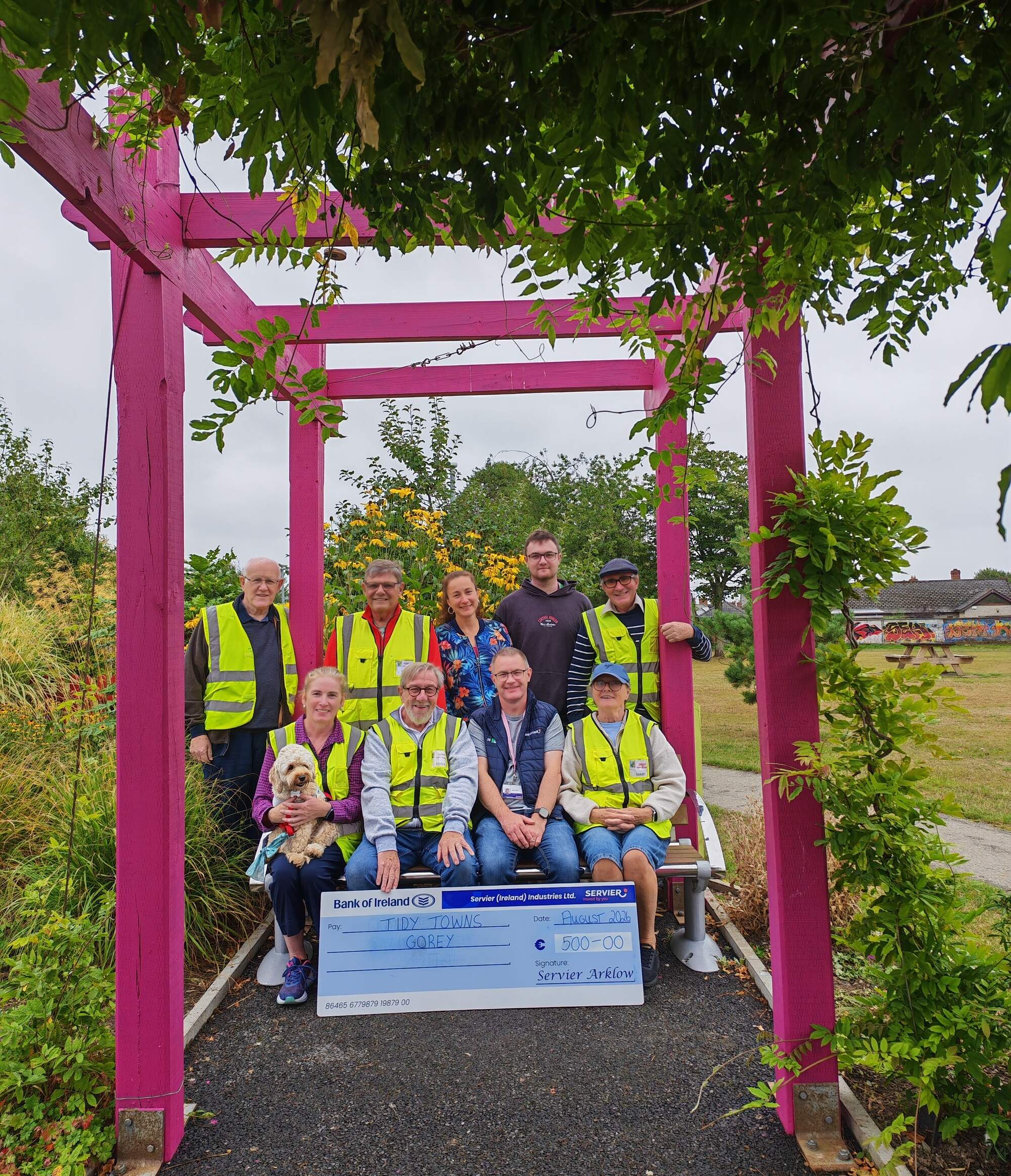 Gorey Tidy Towns welcomes €500 donation from Wicklow business for town upkeep