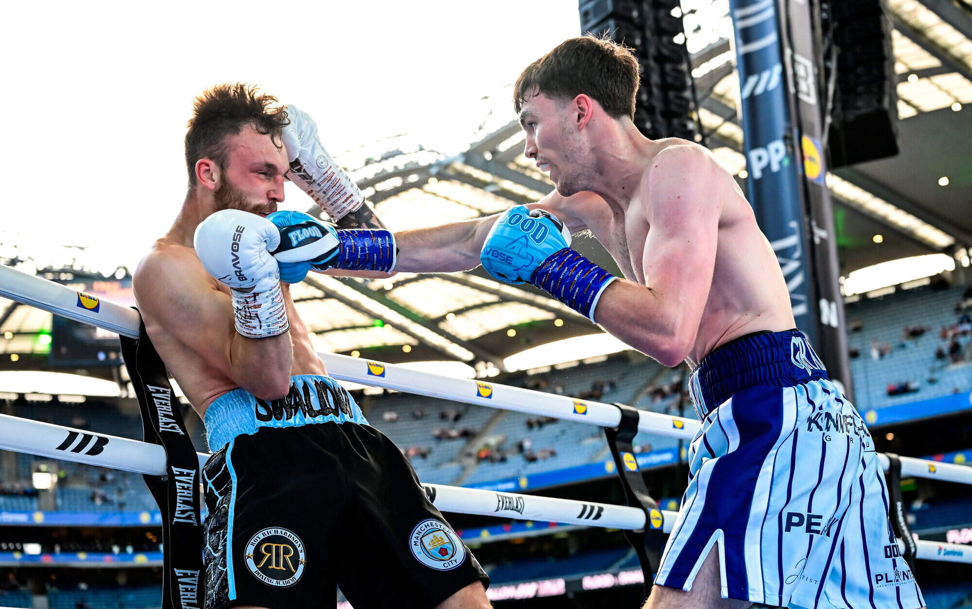 Great start for Irish fighters as Adam Olaniyan and Bobbi Flood take victory on historic Croke Park night