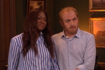 Harry and Meghan mercilessly mocked alongside Burnham on SNL in desperate UK return skit