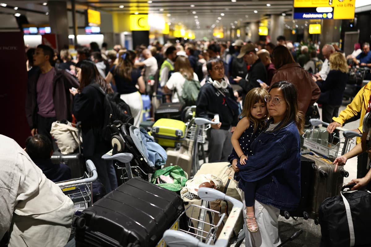 Heathrow and Gatwick worst hit airports as over 1,000 London flights cancelled or delayed in UK air traffic mayhem