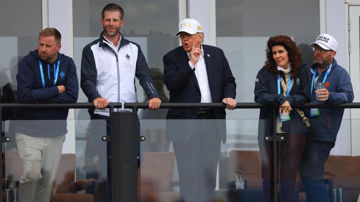 Home hero Trumps all as President attends Irish Open