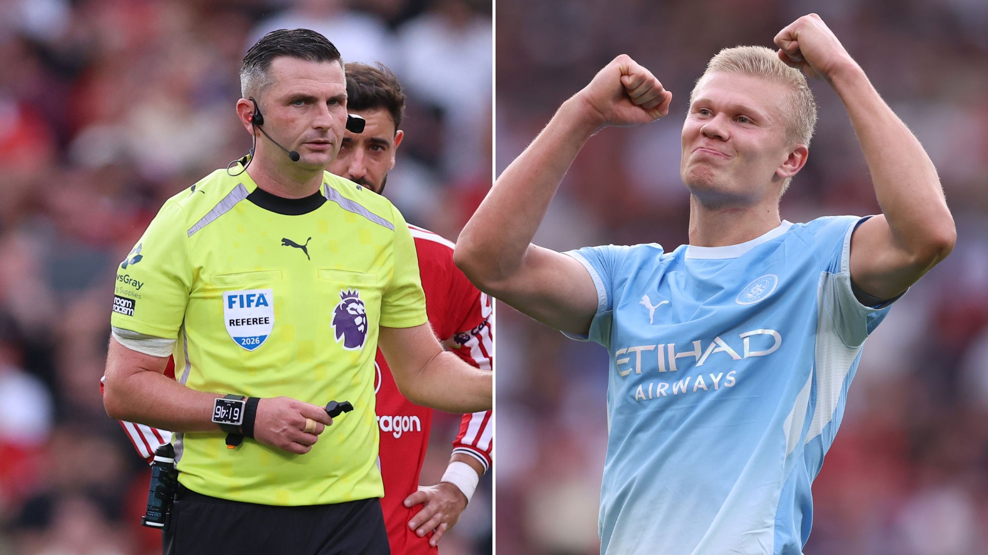 How controversial Haaland decision at Man Utd unfolded with Pro Ref chiefs realising major blunder almost immediately