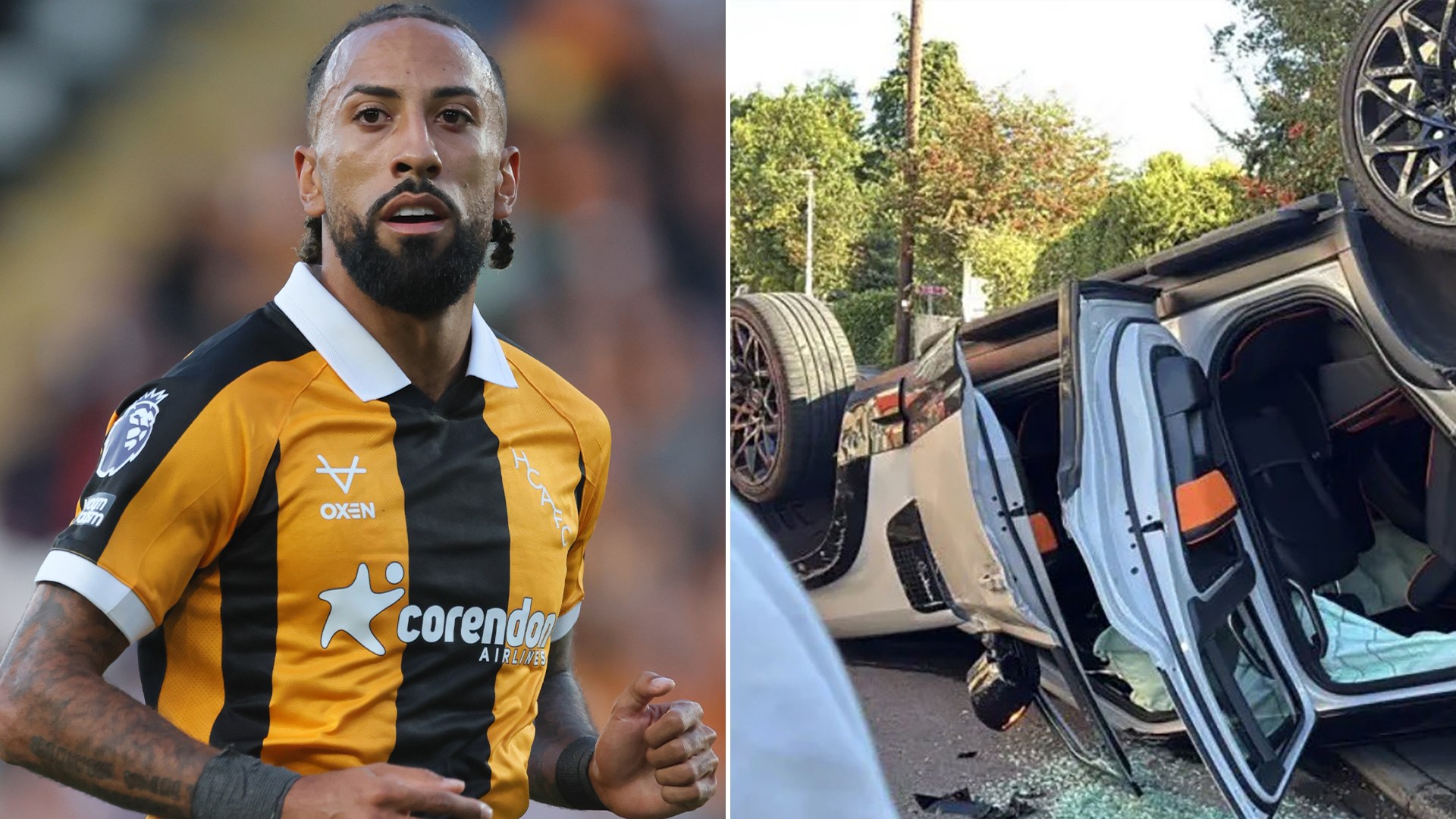 Hull boss Sergej Jakirovic likens Sorba Thomas to Max Verstappen after flipping £60,000 Land Rover in horror crash