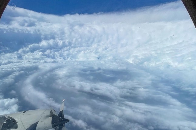 Hurricane hunters capture ominous views of Lowell as the storm batters Hawaii