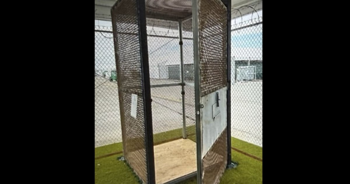 Immigrants held in outdoor cages the size of phone booths at ‘Alligator Alcatraz,’ watchdog says