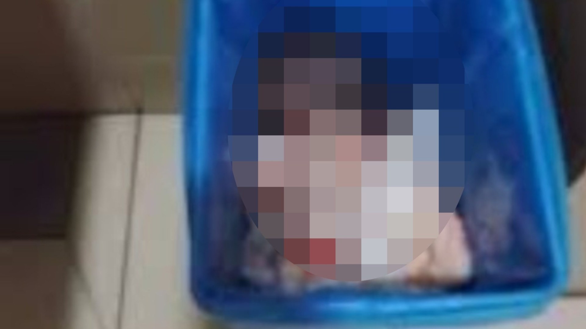 Incredible moment newborn baby boy dumped in airport toilet bin is rescued after cleaner heard cries