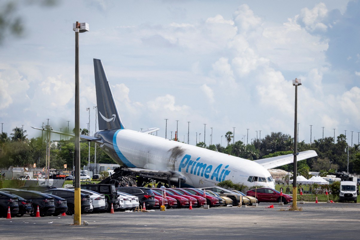 Incredible video shows Amazon cargo jet pilot’s miracle escape from fiery crash at Miami airport