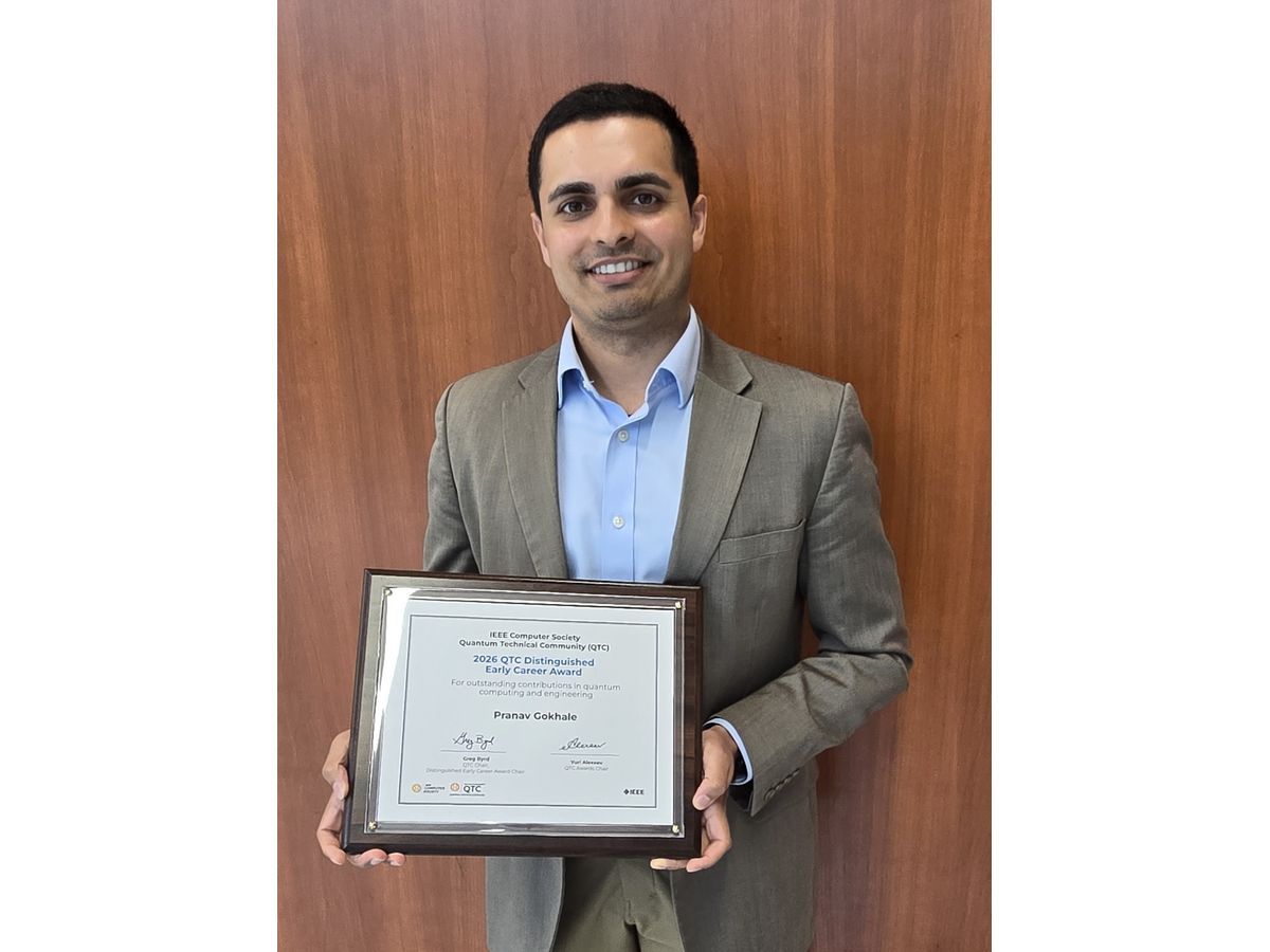 Infleqtion CTO and Co-Founder Pranav Gokhale Receives 2026 IEEE Quantum Technical Community Distinguished Early Career Award