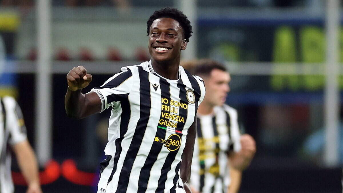 Ireland’s James Abankwah bags his first goal for Udinese with header at the San Siro