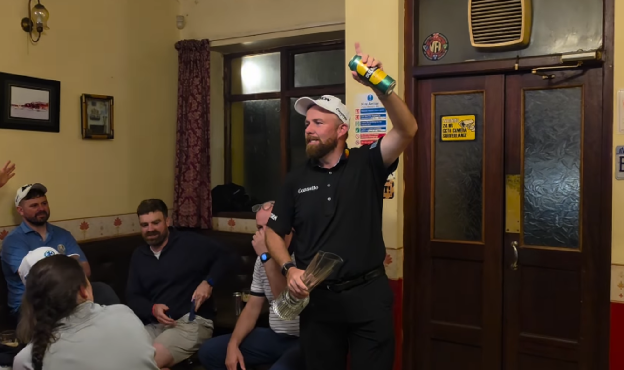 Irish Open winner Shane Lowry spotted celebrating in Clare pub