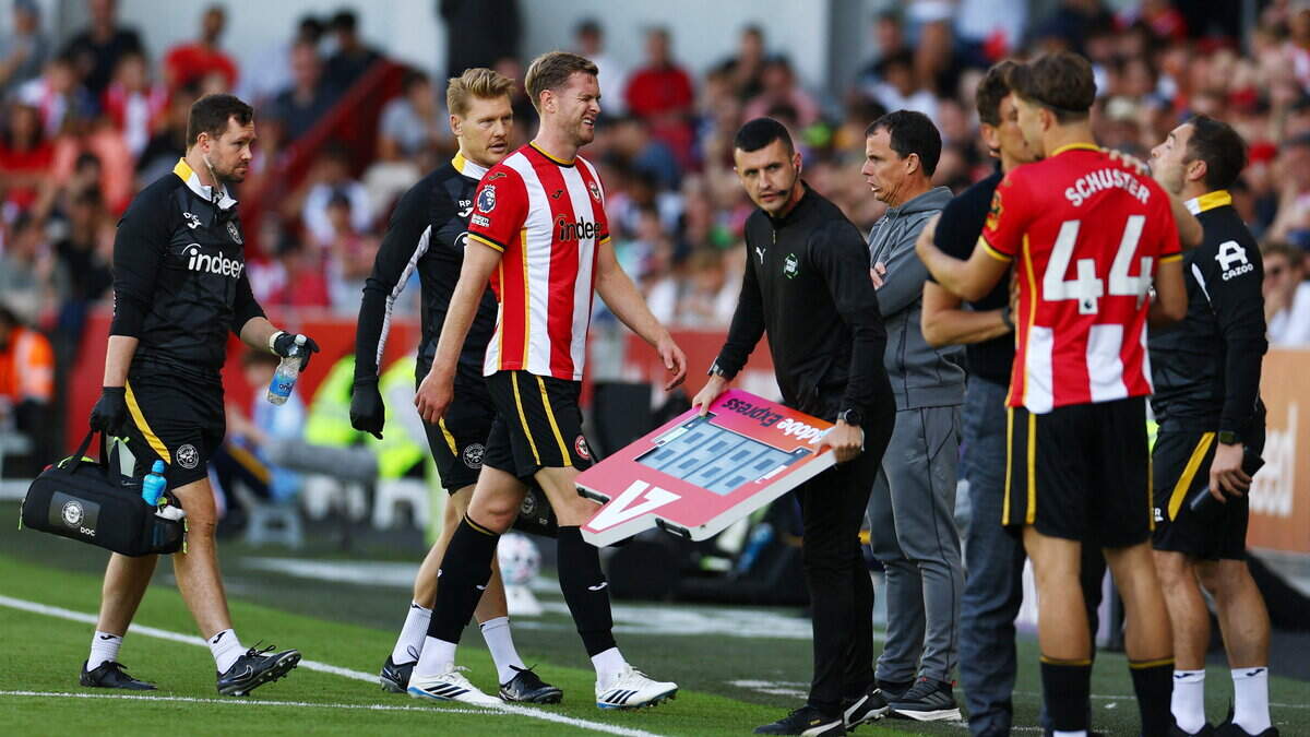 Irish in action: Nathan Collins concern for Ireland as skipper goes off injured early in Brentford draw with Sunderland