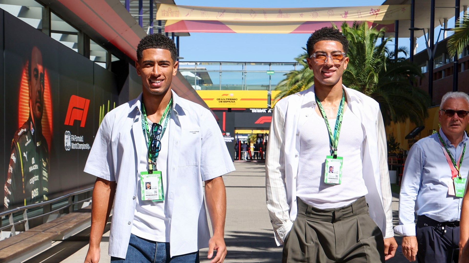 Jude and Jobe Bellingham joined by Real Madrid legend Roberto Carlos as sporting royalty flock to Spanish Grand Prix