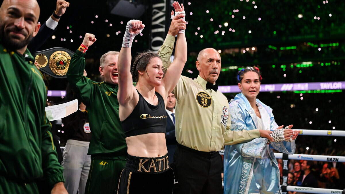 Katie Taylor hailed as ‘greatest ever Irish sportsperson’ as Croke Park farewell caps trailblazing career