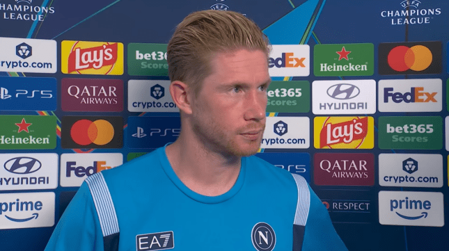 Kevin De Bruyne makes huge Arsenal claim after Napoli’s Champions League defeat