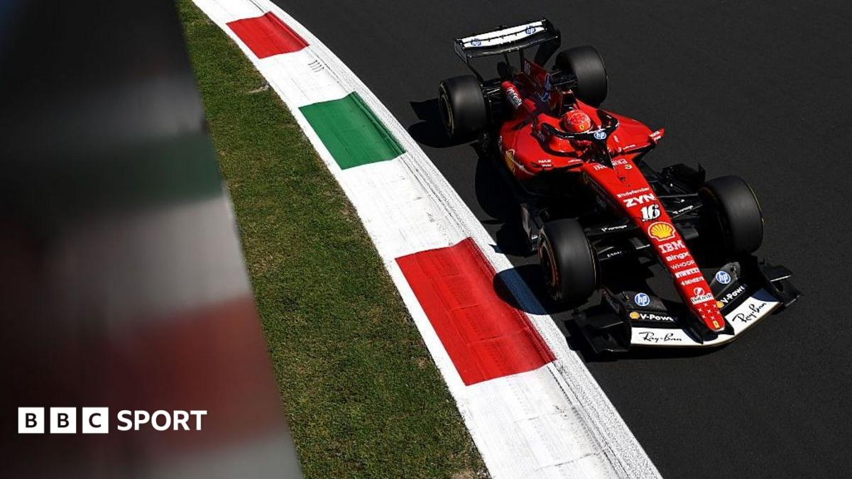 Leclerc leads Hamilton in first practice at Monza