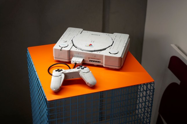 Lego PlayStation console is a thing of a beauty – with classy Ape Escape homage