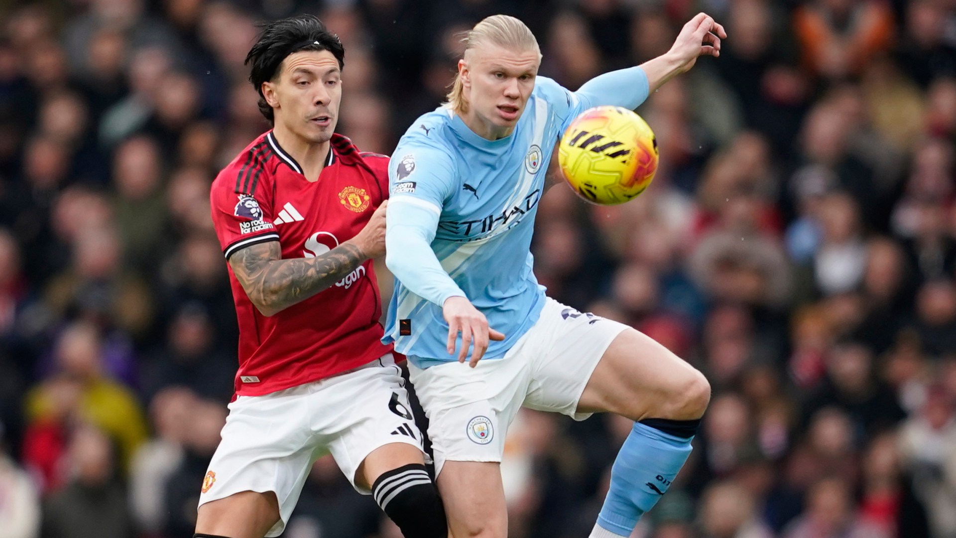 Lisandro Martinez brushes off record against Erling Haaland as he hails Man Utd team-mate as ‘the future’