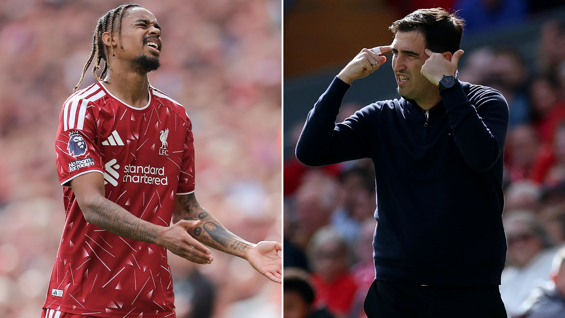 Liverpool 0 Fulham 0: Iraola left pulling his hair out as Reds’ £400million attack look sluggish and sloppy