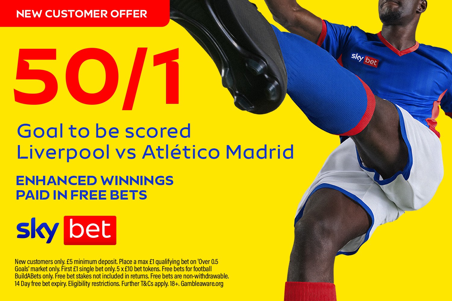 Liverpool vs Atletico Madrid: Get 50/1 odds for a goal to be scored with Sky Bet