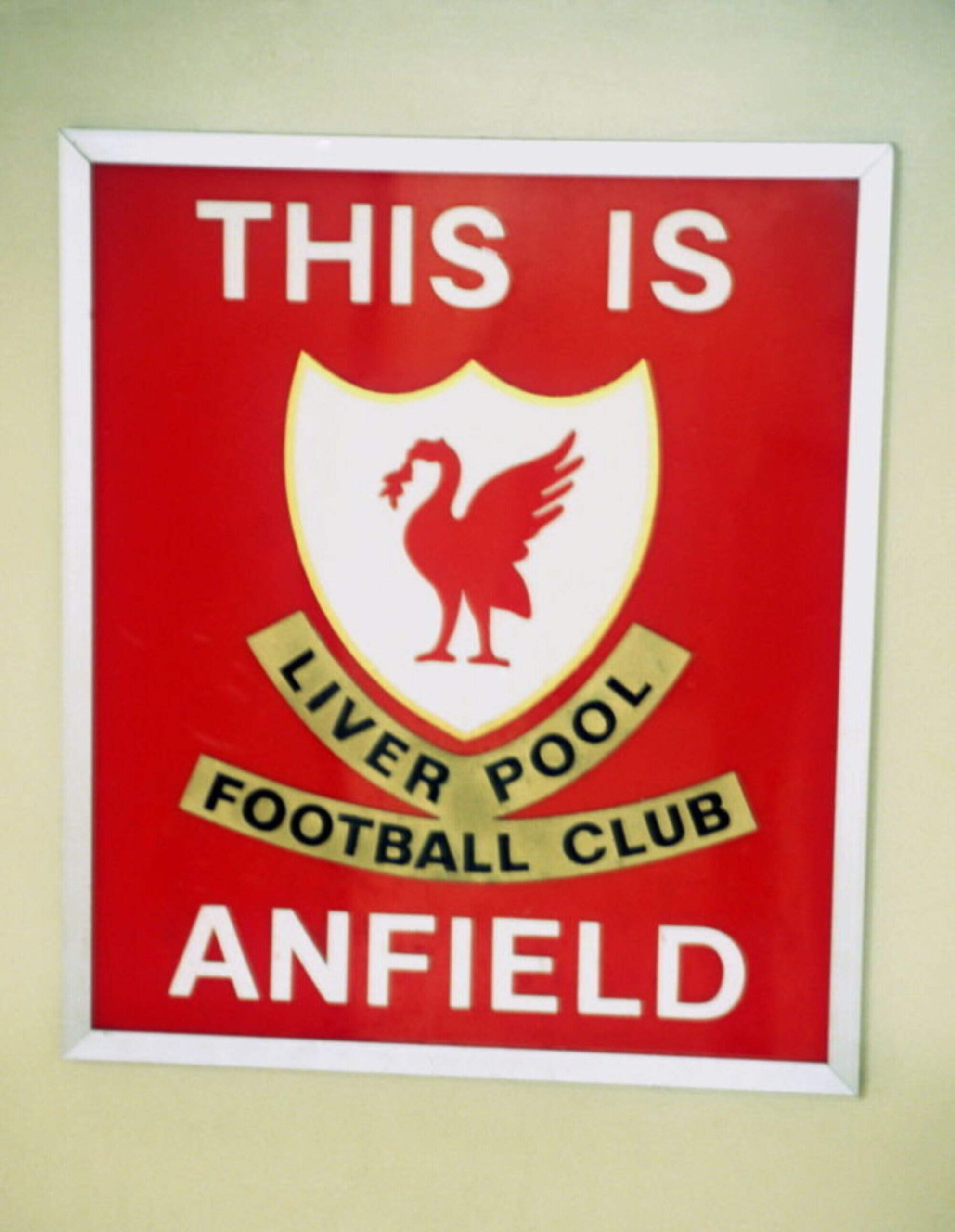 Liverpool’s original ‘This is Anfield’ sign sold at auction for £150,000