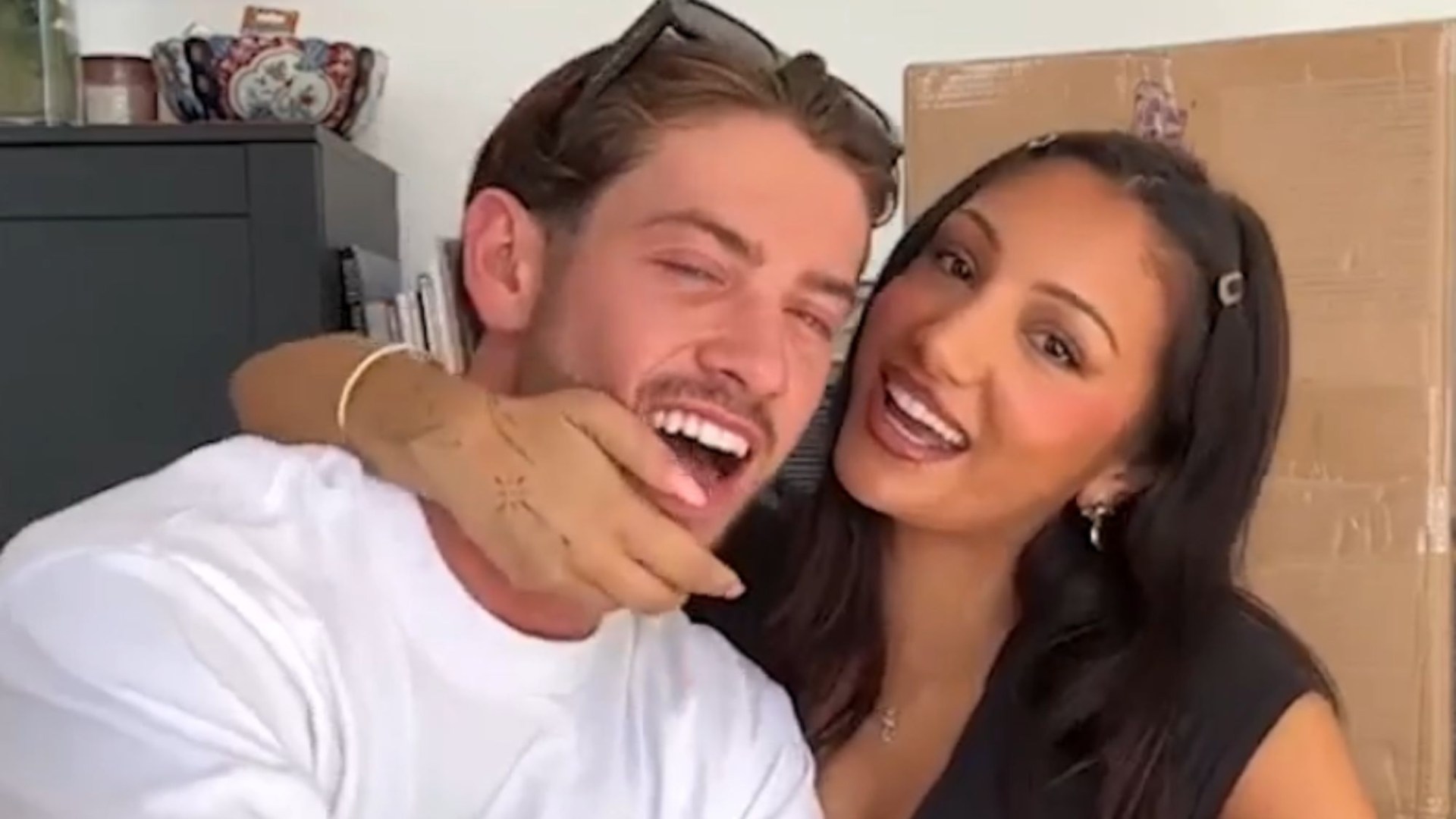 Love Island runners-up Jasmine and Kavan reveal they’re officially boyfriend and girlfriend in sweet new clip