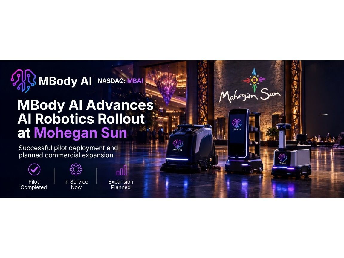 MBody AI Advances AI Robotics Rollout at Mohegan Sun
