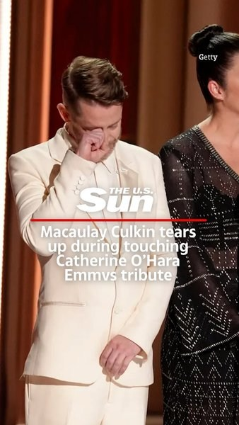 Macaulay Culkin tears up during touching Catherine O’Hara Emmys tribute