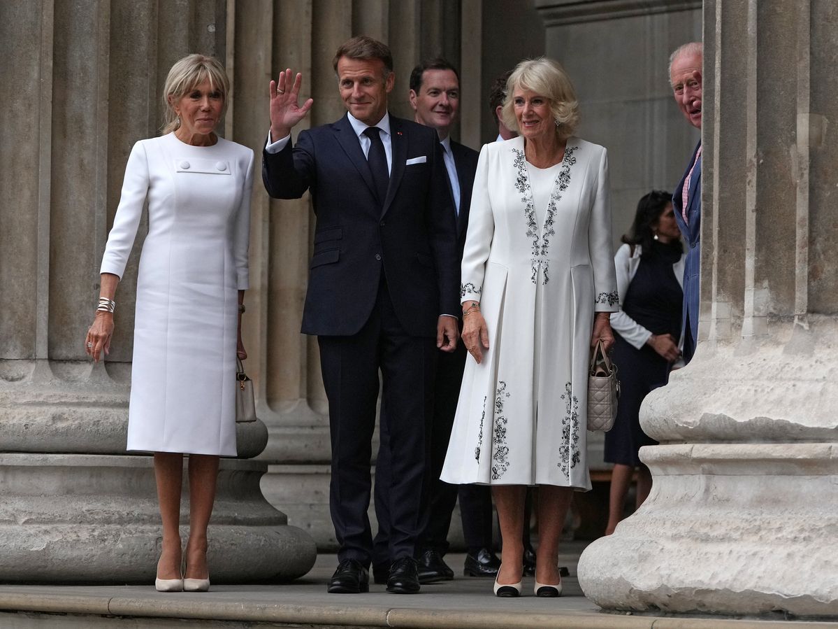 Macron meets King Charles before viewing Bayeux Tapestry at start of U.K. visit