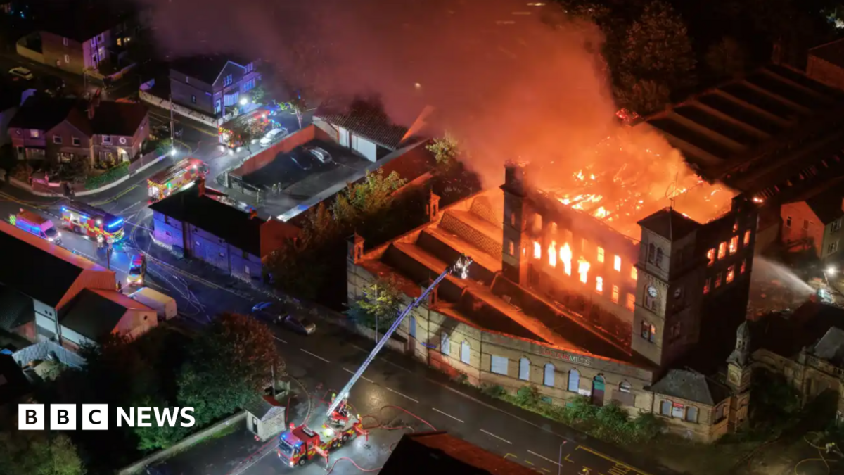 Major fire at derelict Peaky Blinders mill