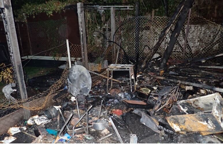 Man and woman rushed to hospital after bonfire 'gets out of control' in south London