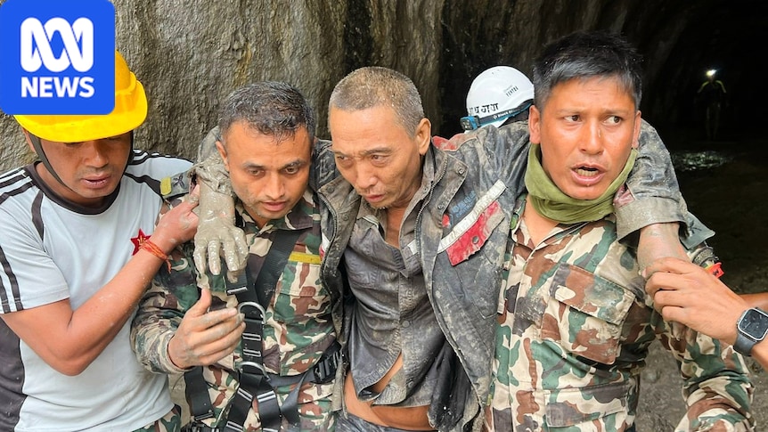 Man in Nepal tunnel and woman rescued 10 days after flash flood
