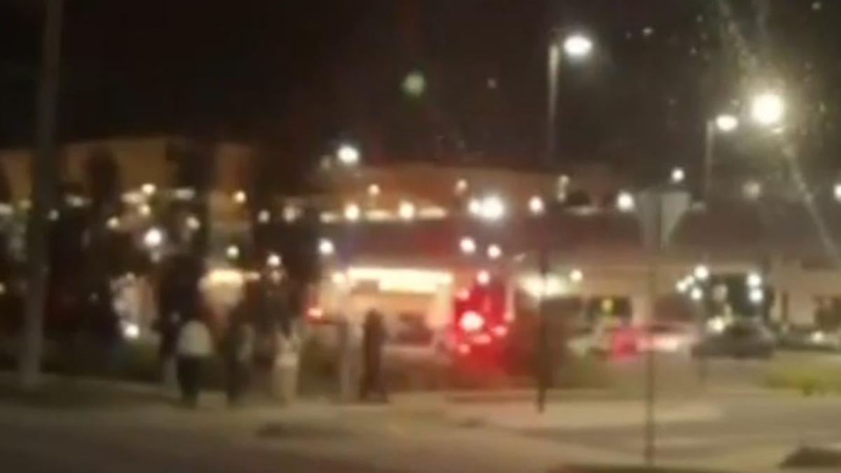 Man stabbed at train station after out of control party broken up by police