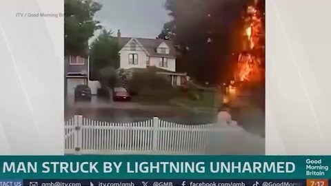 Man struck by lightning in a one-in-a-million chance buys lottery ticket next day