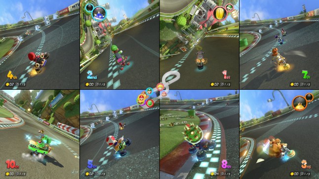 Mario Kart just got an eight-player split-screen mode but not Mario Kart World