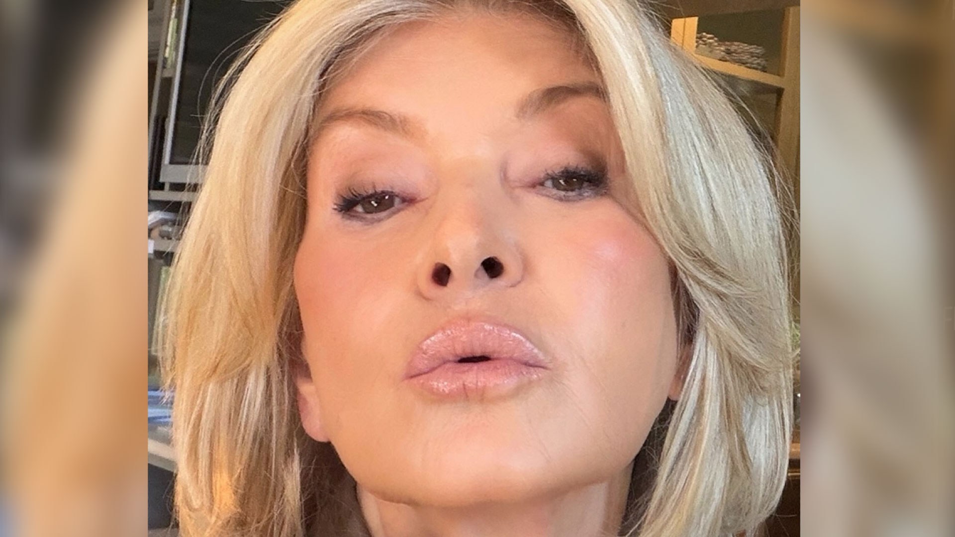 Martha Stewart, 85, kisses cam for sexy selfie as she’s ‘thinking of releasing her nudes’