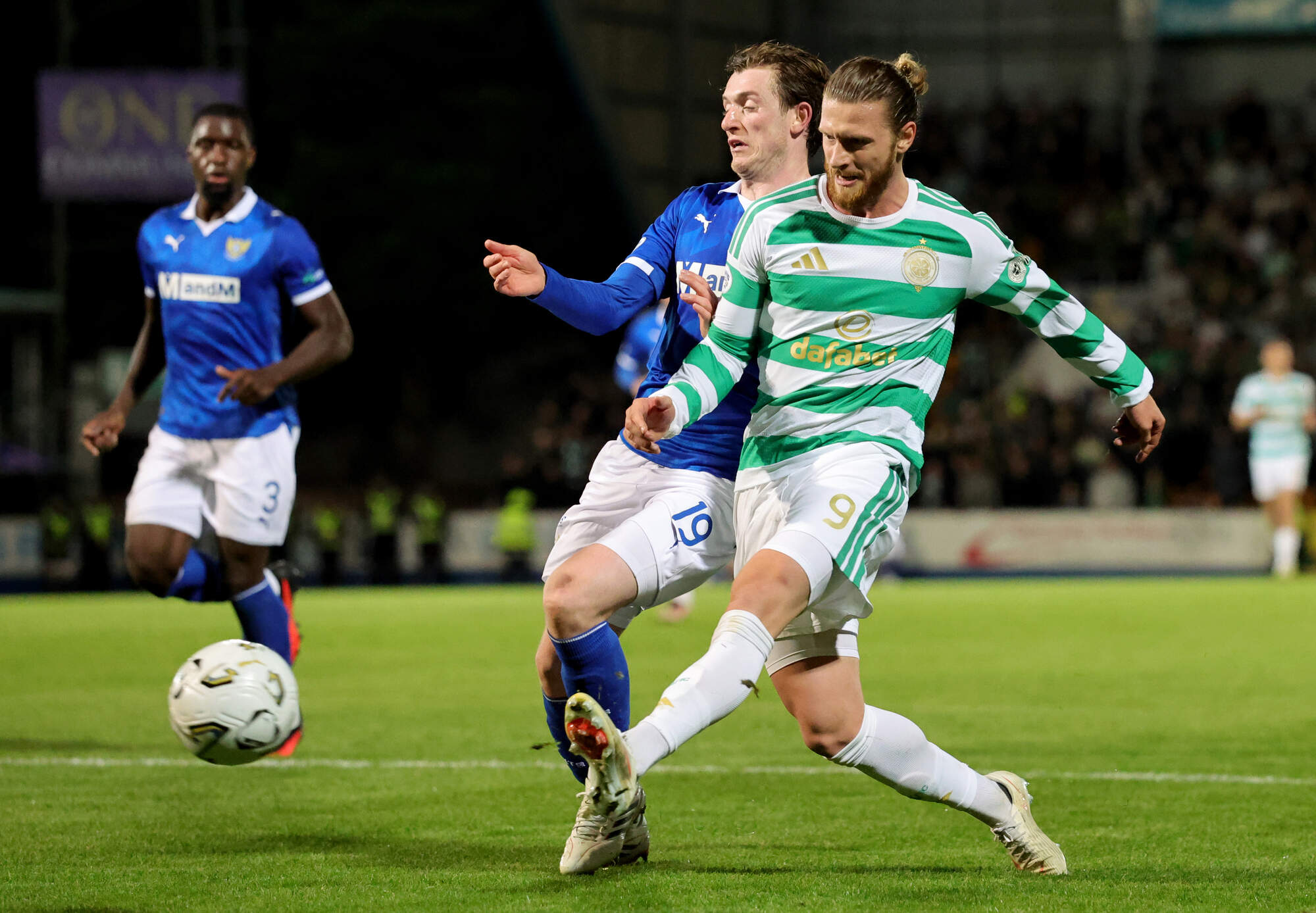 Mika Baur scores his first goal for Celtic as Martin O’Neill’s men dig deep to edge past St Johnstone