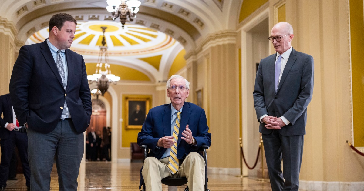 Mitch McConnell returns to the Senate after three-month absence