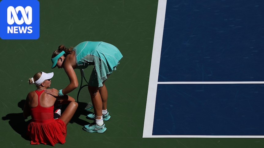 Mixed emotions as Andreeva embraces injured idol after US Open win