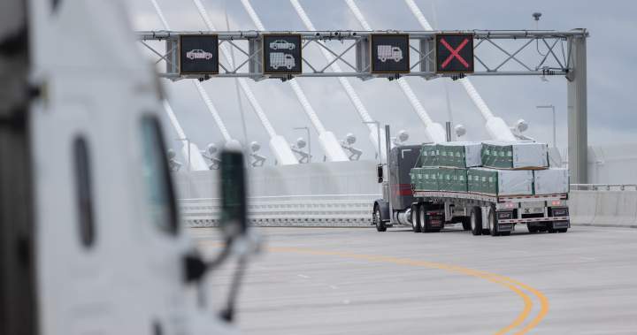 More than 270K crossings reported at Gordie Howe bridge in first full month