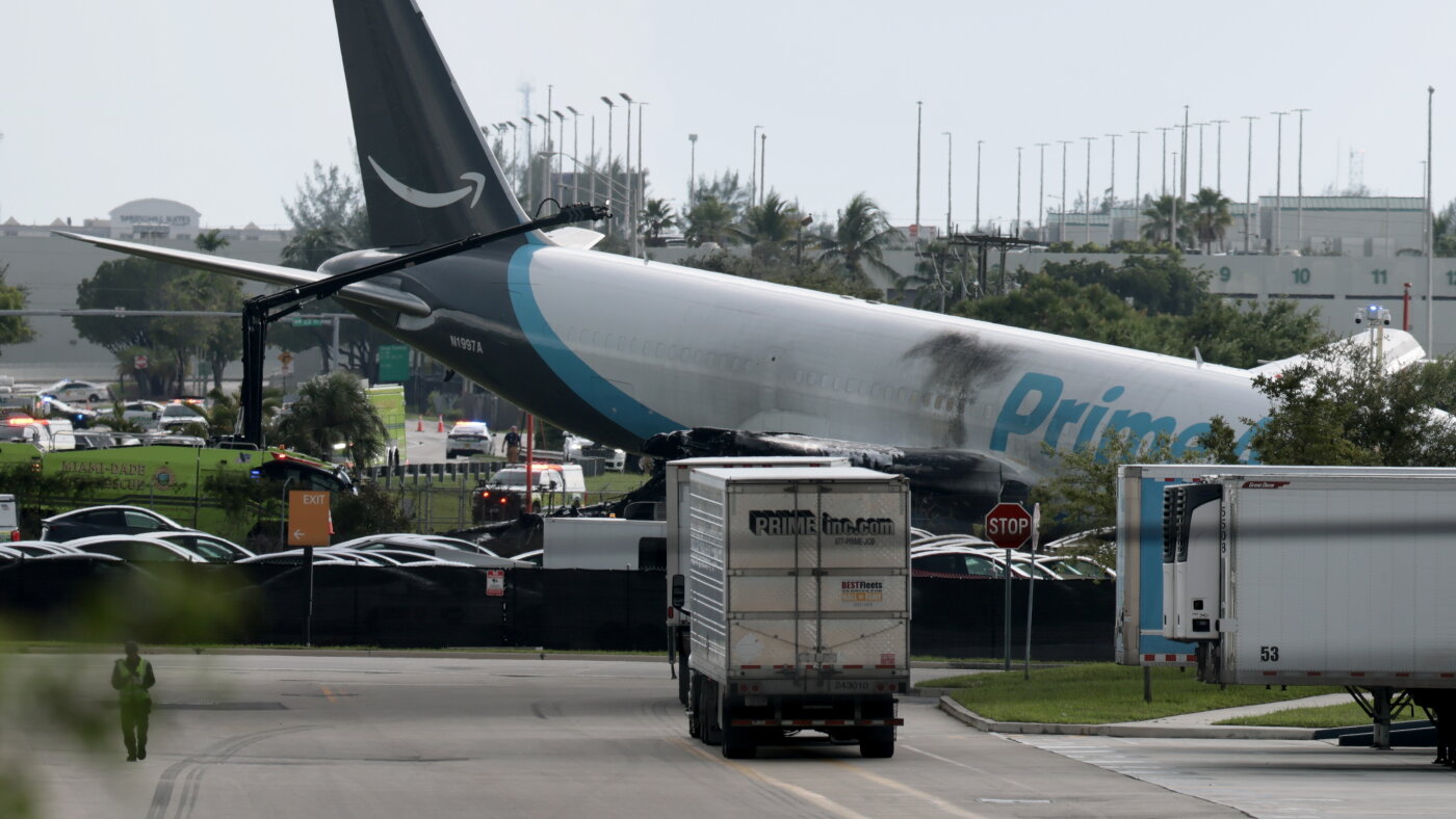 'Multiple patients' after Amazon cargo plane crashes at Miami airport