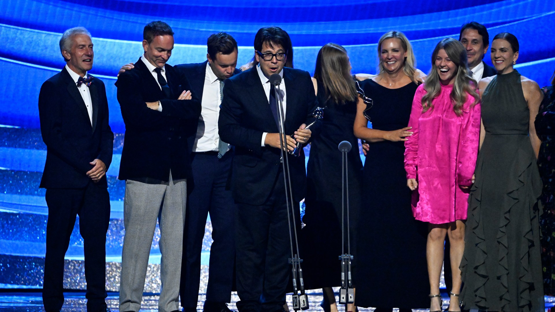NTAs viewers distracted from Michael McIntyre’s speech as they spot bizarre behaviour behind him – did you clock it?