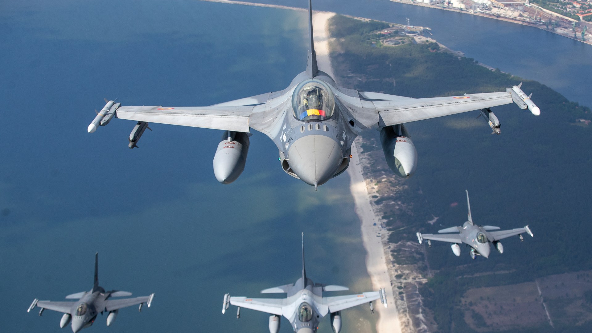 Nato fighter jets scrambled to destroy drone as locals sent phone warning after craft ‘flew over border from Putin pal’